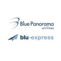 blue panorama airlines logo image