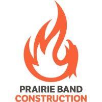 prairie band construction logo image