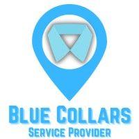 blue collars service provider logo image