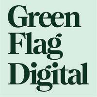 green flag digital logo image