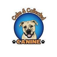 calm & collected canine logo image