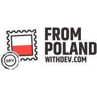 from poland with dev logo image