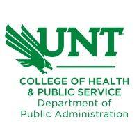 unt department of public administration logo image