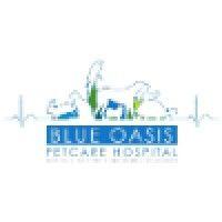 blue oasis veterinary clinic logo image