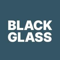 black glass logo image