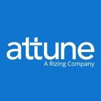 attune, a rizing company logo image