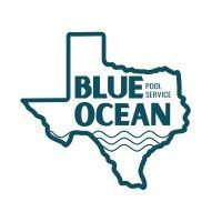 blue ocean pool service logo image