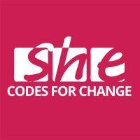 she codes for change logo image