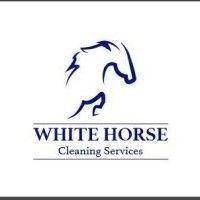 white horse cleaning services logo image