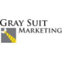 gray suit marketing logo image