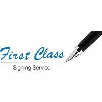 first class signing service logo image