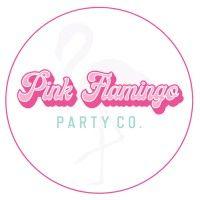 pink flamingo party co. logo image