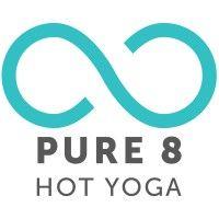 pure 8 hot yoga logo image