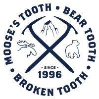 moose's tooth/bear tooth/broken tooth logo image