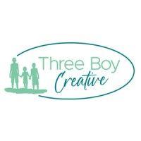 three boy creative logo image