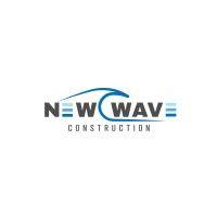 new wave construction logo image