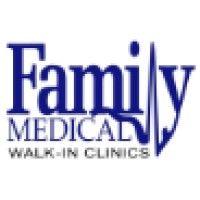 family medical walk in clinic logo image