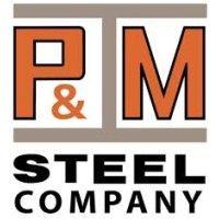 p & m steel company logo image