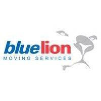 blue lion moving services logo image