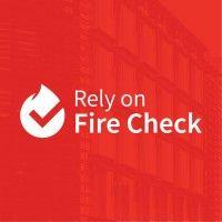 rely on fire check logo image