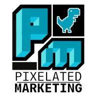 pixelated marketing logo image