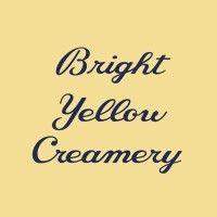 bright yellow creamery logo image