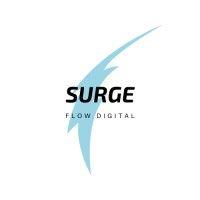 surge flow digital logo image