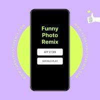 funny photo remix logo image