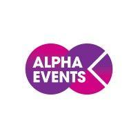 alpha events logo image