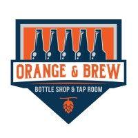 orange & brew bottle shop and tap room logo image