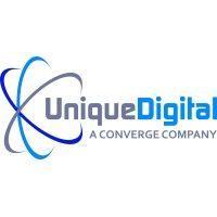 unique digital, a converge company logo image