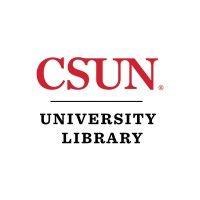 csun university library logo image