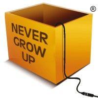 never grow up ® logo image