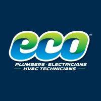 eco plumbers, electricians, and hvac technicians logo image