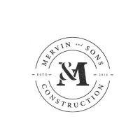 mervin and sons construction logo image