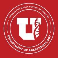 university of utah department of anesthesiology