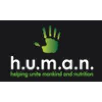 h.u.m.a.n. (helping unite mankind and nutrition) logo image