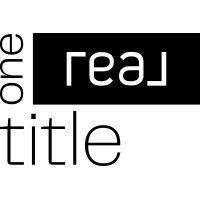 one real title logo image