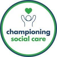 championing social care 💚💙 logo image