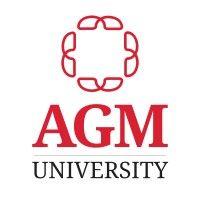 agm university logo image