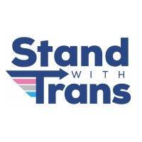 stand with trans logo image