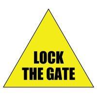 lock the gate logo image