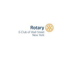 rotary e-club of wall street logo image