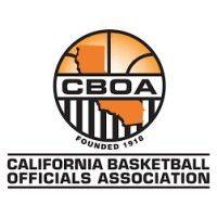 california basketball officials association logo image