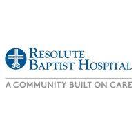 resolute baptist hospital logo image