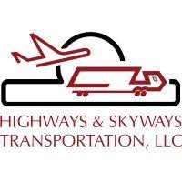 highways & skyways transportation logo image