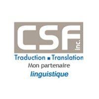 csf inc. linguistic services logo image