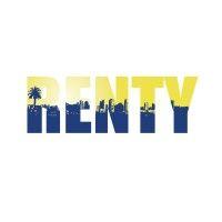 renty car rental logo image