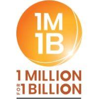 1m1b (1 million for 1 billion) logo image