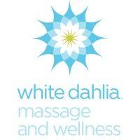 white dahlia massage and wellness logo image